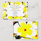 invitation de bouquet de fleurs stylisé (Devant / Derrière)