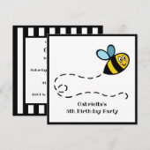 Invitation de bourdon personnalisé (Devant / Derrière)