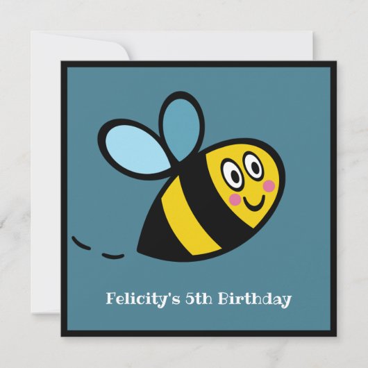 Invitation de bourdon personnalisé (Devant)