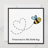 Invitation de bourdon personnalisé (Devant)