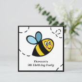 Invitation de bourdon personnalisé (Debout devant)