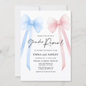 Invitation de Bow Reveal Genre (Devant)