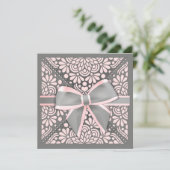 Invitation de Bow rose (Debout devant)