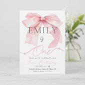 Invitation de Bow rose (Debout devant)