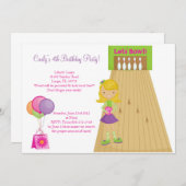 Invitation de Bowling (Devant / Derrière)