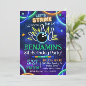 Invitation de Bowling, Inv d'Anniversaire de Bowli (Debout devant)