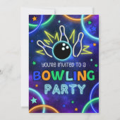 Invitation de Bowling, Inv d'Anniversaire de Bowli (Dos)