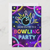 Invitation de Bowling, Jeu d'Anniversaire (Dos)
