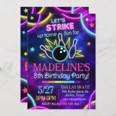 Invitation de Bowling, Jeu d'Anniversaire (Devant / Derrière)