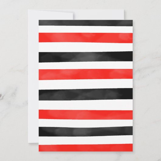 Invitation de bowling modifiable noire (Dos)