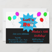 Invitation de Bowling personnalisée - Modèle Invit (Devant)