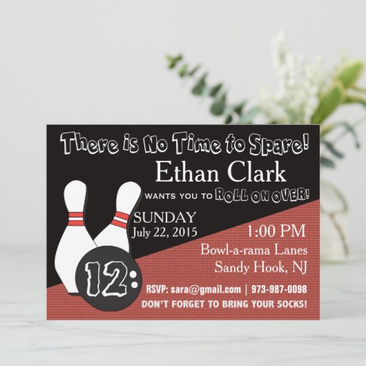 Invitation de Bowling pour tous ! (Debout devant)