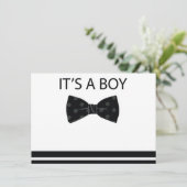 Invitation de Bowtie Baby shower (Debout devant)
