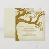 Invitation de branches gracieuses d'automne (Devant / Derrière)