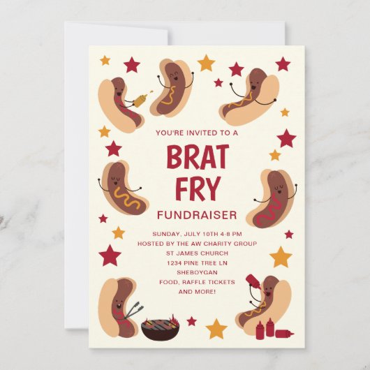 Invitation de Brat Fry (Devant)