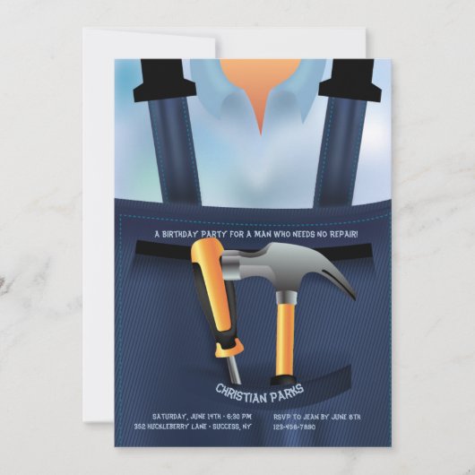 Invitation de bricoleur (Devant)