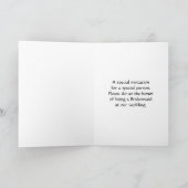 Invitation de Bridesmaid Green (Intérieur)
