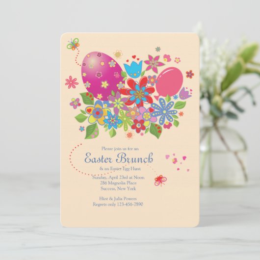 Invitation de brillant de Pâques (Debout devant)