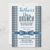 Invitation de brunch avec nœud papillon bleu pour (Devant)