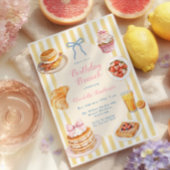 Invitation de brunch d'anniversaire coquette