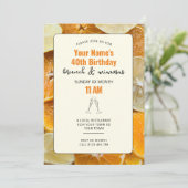 Invitation de brunch d'anniversaire Mimosa Citrus (Debout devant)