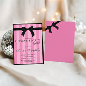 Invitation de brunch d'anniversaire secret chut