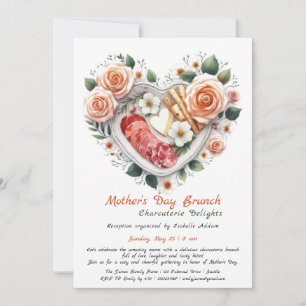 Invitation de brunch de charcuterie pour la fête d