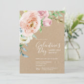 Invitation de brunch de dames du jour de Galentine (Debout devant)