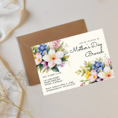 Invitation de brunch de fête des mères aquarelle f