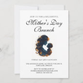 Invitation de Brunch de la Fête des Mères moderne  (Devant)
