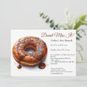 Invitation de brunch de la Fête des Pères - Donuts (Debout devant)