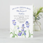 Invitation de Brunch de la répétition Iris violet (Debout devant)