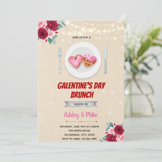 Invitation de Brunch de la Saint-Galentin (Debout devant)