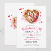Invitation de brunch de la Saint-Valentin de la Ga (Devant / Derrière)