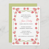 Invitation de brunch de marguerites de ressort (Devant / Derrière)