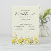 Invitation de brunch de mariage à fleurs sauvages (Debout devant)