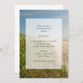 Invitation de brunch de mariage après la plage nat (Devant / Derrière)