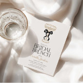 Invitation de brunch de mariage au champagne