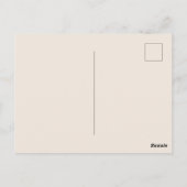 Invitation de brunch de mariage bohème avec fleurs (Dos)