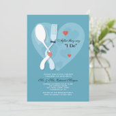 Invitation de brunch de mariage de courrier de (Debout devant)