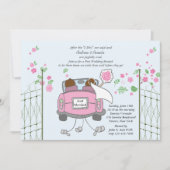 Invitation de brunch de mariage de courrier de (Devant)