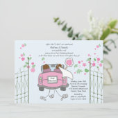 Invitation de brunch de mariage de courrier de (Debout devant)