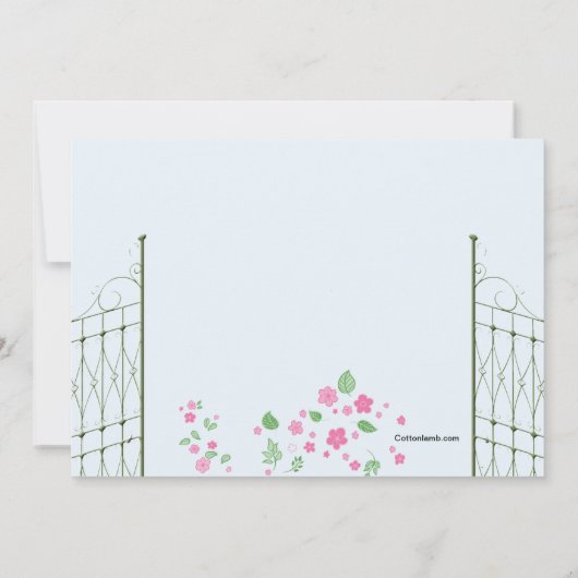 Invitation de brunch de mariage de courrier de (Dos)