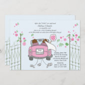 Invitation de brunch de mariage de courrier de (Devant / Derrière)