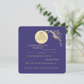 Invitation de brunch de mariage de luxe | Grue élé (Debout devant)