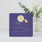 Invitation de brunch de mariage de luxe | Grue élé (Debout devant)