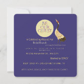 Invitation de brunch de mariage de luxe | Grue élé (Devant)