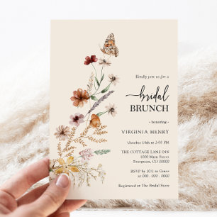 Invitation de brunch de mariage floral