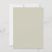 Invitation de brunch de mariage floral rose pour l (Dos)