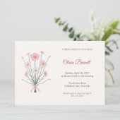 Invitation de brunch de mariage Paper Daisy (Debout devant)